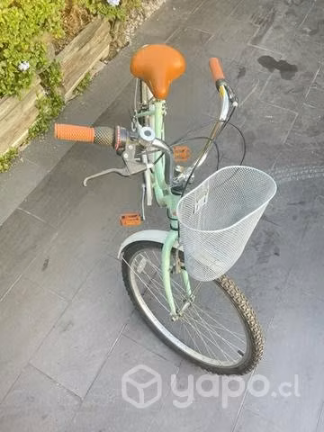 Bicicleta vintage mujer con canasto aro 26 - Imagen 4