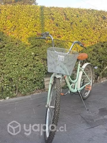 Bicicleta vintage mujer con canasto aro 26 - Imagen 3