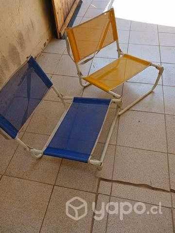 Par de Sillas de playa plegables