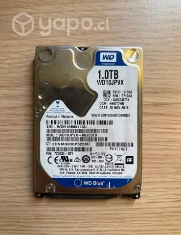 Disco Duro 1TB Notebook o consolas