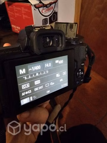 Camara canon eos m50 mark II 15-45mm