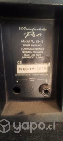 Parlantes Pasivos Wharfedale Pro Model No. VS-15