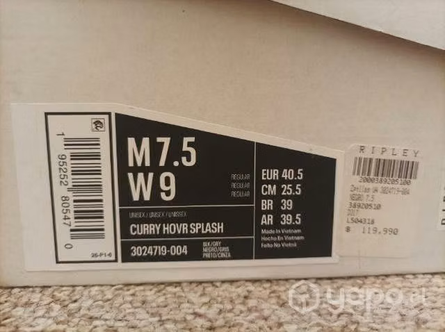 Zapatillas de basketball curry hovr splash