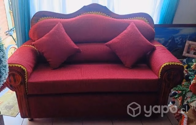 Hermoso y cómodo Sillón 3 cuerpos Rojo