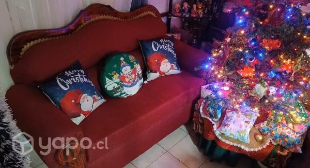 Hermoso y cómodo Sillón 3 cuerpos Rojo