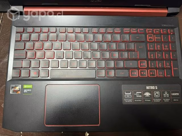 Acer nitro 5 + Funda + Soporte + Adaptador 4 USB - Imagen 2