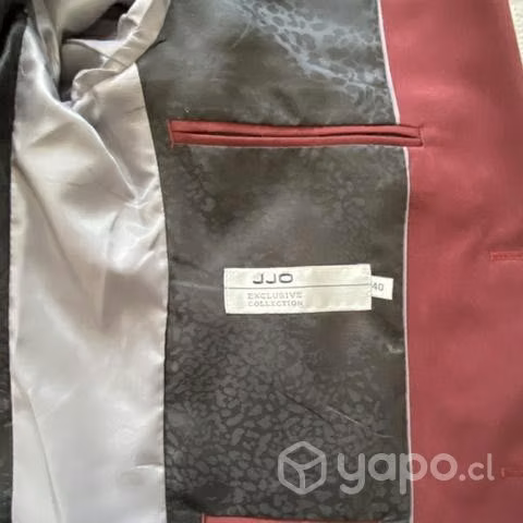 Traje Hombre Burdeo Talla S-M
