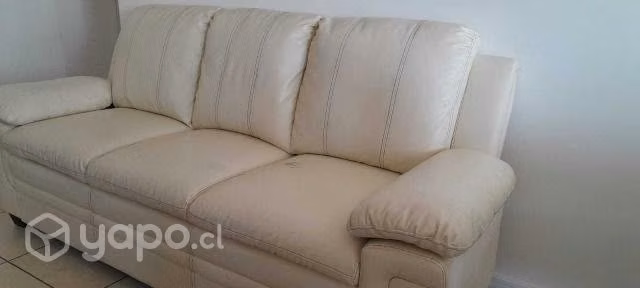 Sofa Beige Policuero - Imagen 2