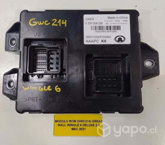 Módulo BCM (GWC214) Great Wall Wingle 6 Deluxe 2.4