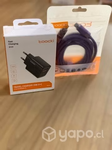 Cargador carga rápida 20W + cable de carga de 2 M