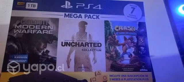 Ps4 " en buen estado "+ 2 mandos+ juegos