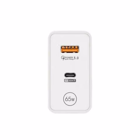 Cargador GaN de 65W Carga Rapida PD33W + USB QC5