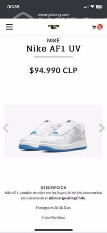 Nike air force 1 UV