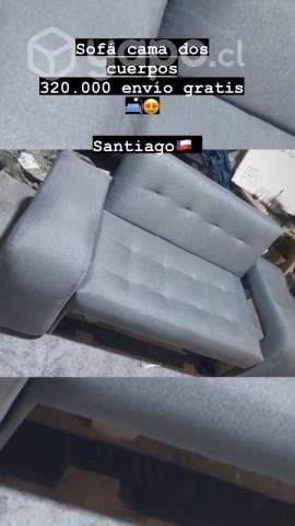 Sofá cama dos cuerpos entrega inmediata