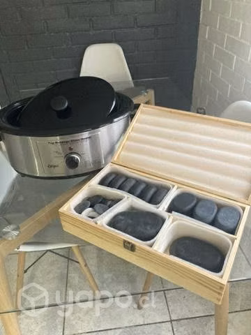 Olla de piedras para terapias casi nueva