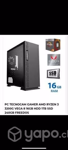 Pc gamer AMD RYZEN 3 3200G, VEGA 8, 16GB RAM - Imagen 2