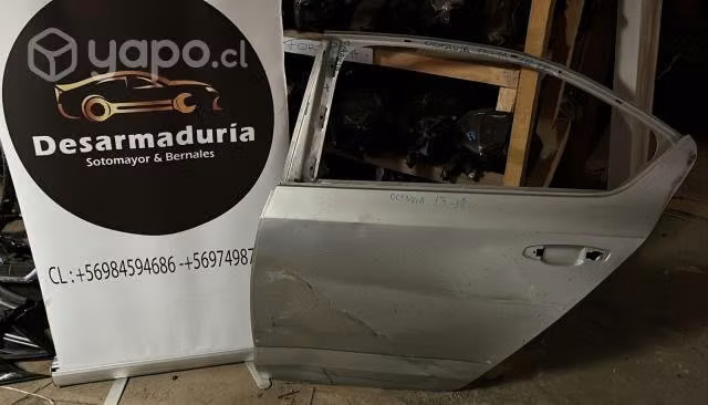 Puerta Octavia 2013 a 2019 trasera Lh