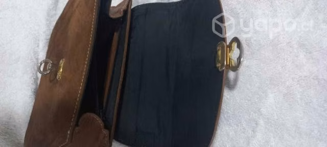 Cartera cuero "HG" original impecable - Imagen 3