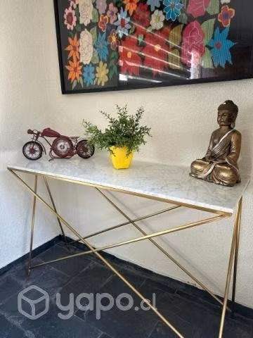 Arrimo o mesa de mármol carrara
