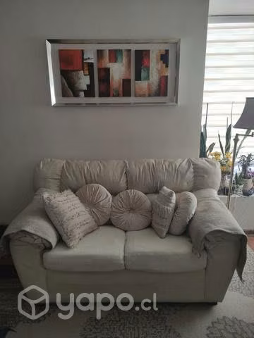 Sofa pvc ecocuero con detalles talca