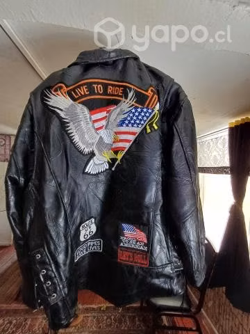 Chaqueta de cuero - XL - Imagen 3