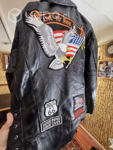Chaqueta de cuero - XL - Imagen 2