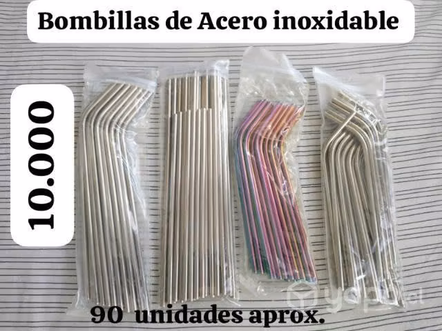 Bombillas acero inoxidable