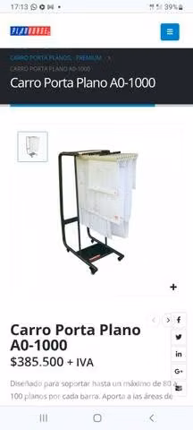 Porta planos carro