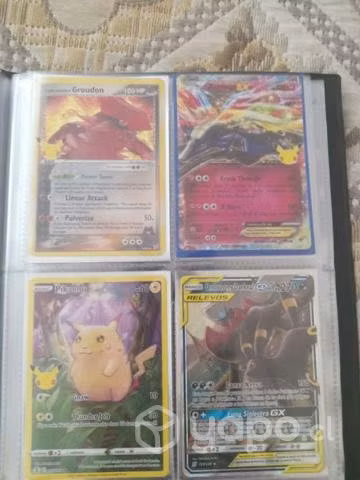Lote cartas pokemon rara