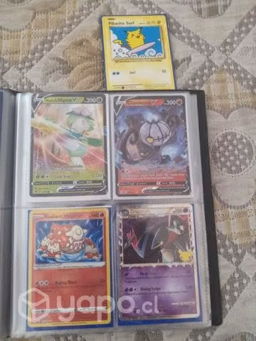 Lote cartas pokemon rara