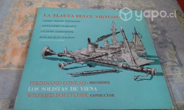 LP Flauta Dulce Virtuosa, Telemann, Scarlatti, Sam