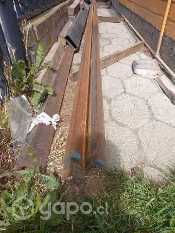 6 tiras de ángulos laminados de 50x50x5m/m