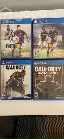 Ps4 con un control y 4 juegos