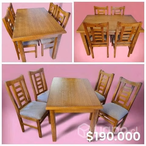 Comedor rectangular 4 sillas