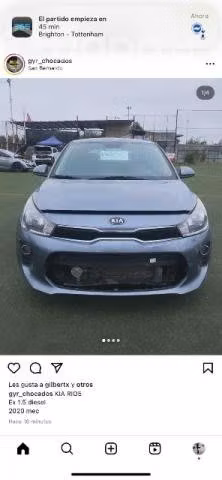 KIA rio5 Venta chocado para reparar