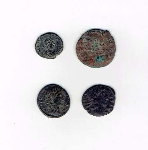 Monedas Romanas Imperiales, (4), Siglo Iv D.c