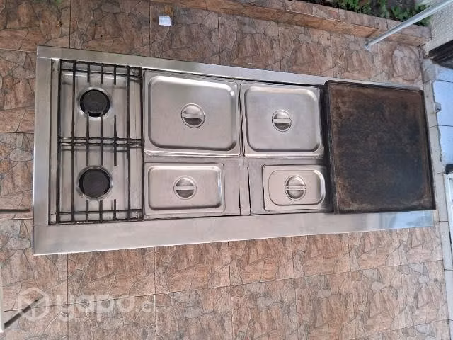 Cocina Maiggas 2quemadores, 4baño María y 1plancha