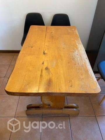 Mesa rústica de madera, hecho a mano en Pucón - Imagen 2