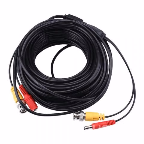 Cable coaxial bnc con energía 15mt int. y ext