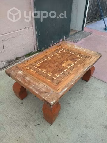 Mesa de centro mosaico roble - Imagen 4