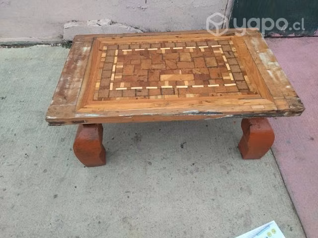 Mesa de centro mosaico roble - Imagen 2