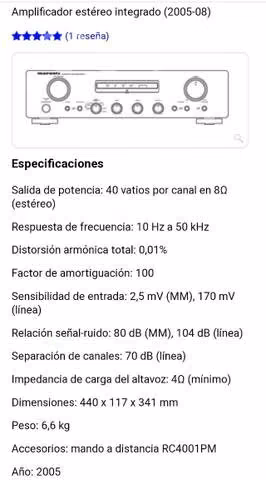 Amplificador MARANTZ PM 4001