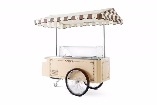 Carro heladero italiano isa gelato mix