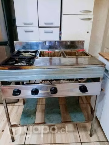 Freidora de 4 fogones