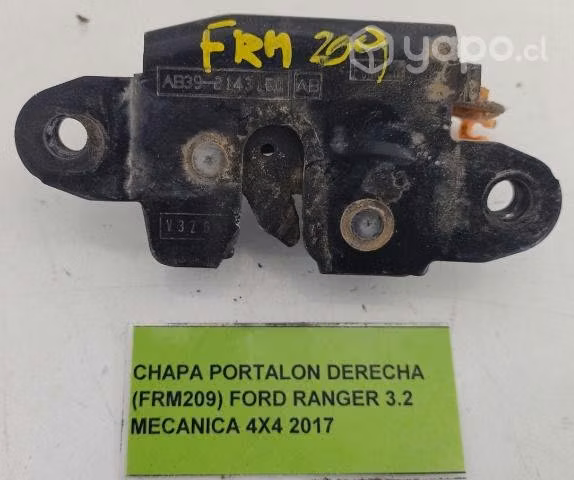 Chapa Portalon Der (FRM209) Ford Ranger 3.2 2017