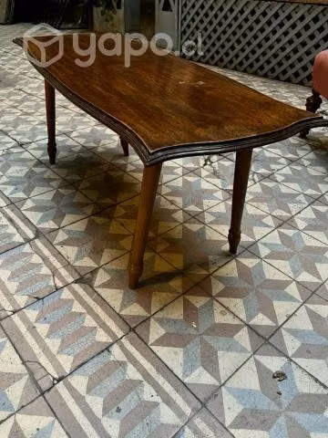 Antigua Mesa Centro Madera Caoba - Imagen 3