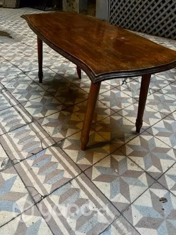 Antigua Mesa Centro Madera Caoba - Imagen 2