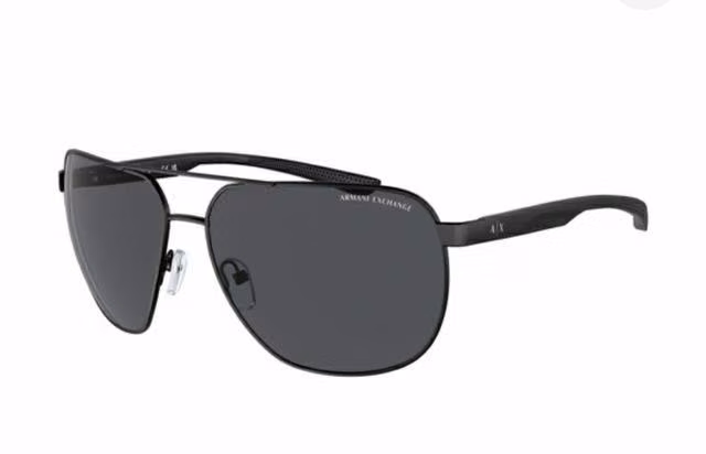 Lentes De Sol Black Matte Armani Exchange. - Imagen 3