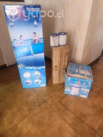 Piscina tubular 3x2 con bomba