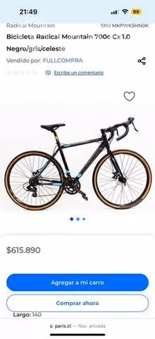 Bicicleta Radical Mountain